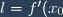 l = f'(x_0)